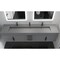 Castello Usa Nile 84-inch Gray Vanity Set with Gray Top and Black Handles CB-MC-84G-BL-2053-GR - alternate 5